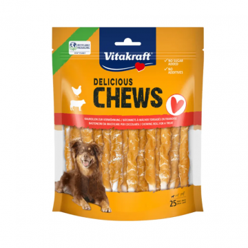 Viakraft Deli Chews kauwrollen kip S 25 stuks