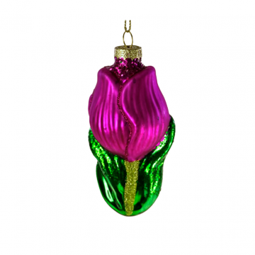 Werner Voss ornament tulp paars glas