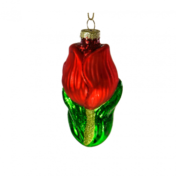 Werner Voss ornament tulp rood glas