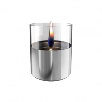 Tenderflame Giftbox Lilly 10 Glas Zilver met 0.5L Fuel