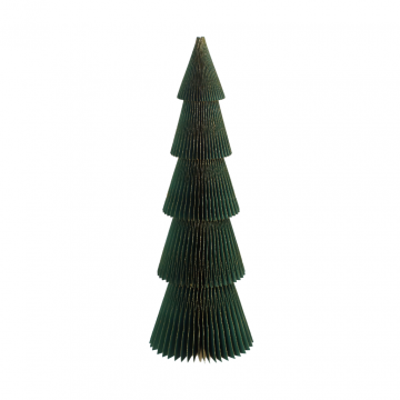 Papieren Kerstboom H 60 cm Donker Groen