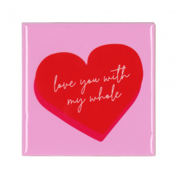 Tegel Love Heart Roze 10 x 10 cm