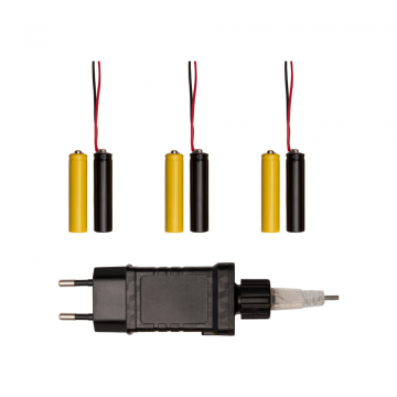 Trafo 3V voor 3 x 2 AAA batterijen