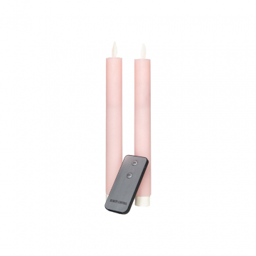 Dinerkaars Roze Rustiek Wax 23 cm (2 stuks)