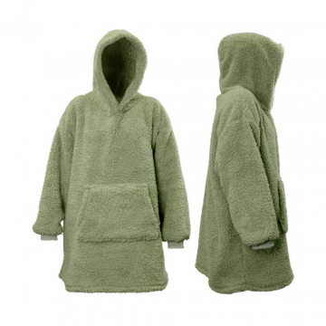 Unique Living Hoodie Teddy groen 70 x 50 x 87 cm