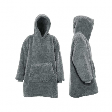 Unique Living Hoodie Teddy Dark Grey