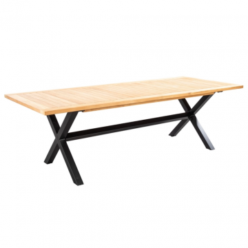 Yoi Tuintafel Wakai Black Teak 236 x 100 cm