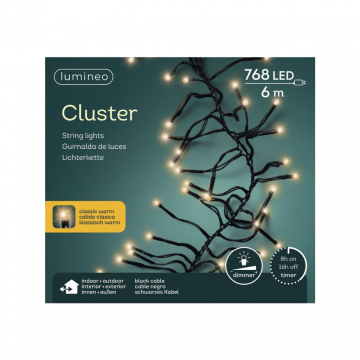 Lumineo Clusterverlichting 768 LED lampjes 6m