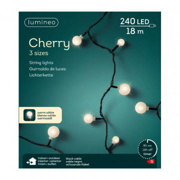 Lumineo Cherryverlichting LED 18m 240 lampjes warm wit