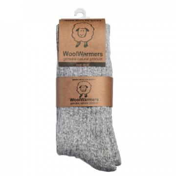 Woolwarmers Wollen Sokken 2-Pack Grijs maat 39-42