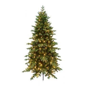 Janga Slim kunstkerstboom met verlichting 300L H210x122cm