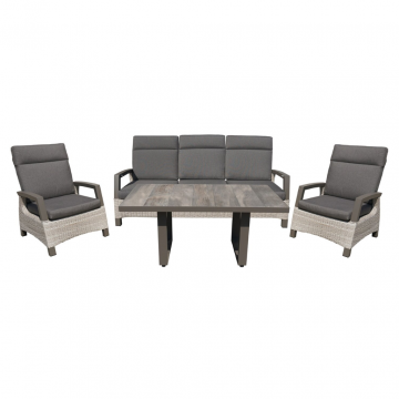 Royal Seasons Marseille 3-zits loungeset met tafel