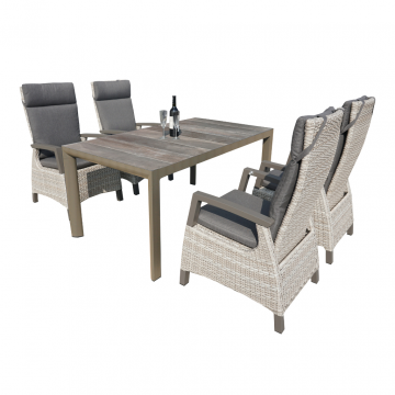 Royal Seasons Costa Diningset 4 stoelen