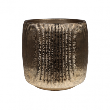 Pot aluminium brush gold 41 x 38.5 cm