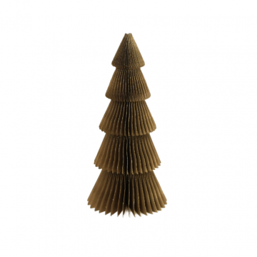 Papieren Kerstboom H 30 cm Goud