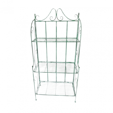 Plantenstand 3-laags antiek groen 58 x 32 x 127 cm