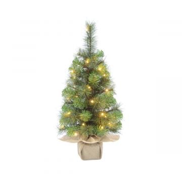 Everest tafel kunstkerstboom verlicht 60 x 36 cm