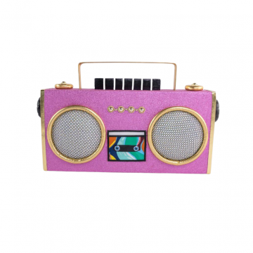 Radio groot roze 48 cm