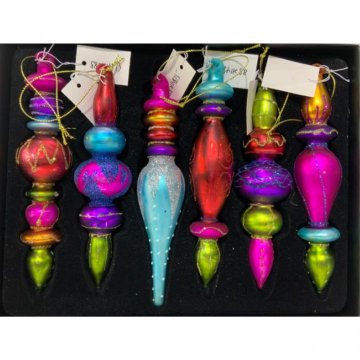 Ornament extravaganza 15 cm 6 stuks