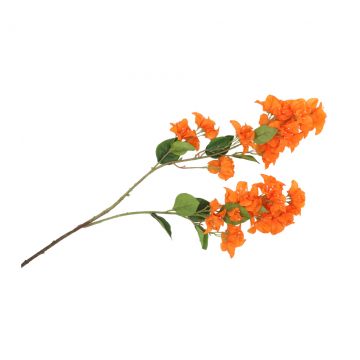 Kunstbloem Zijde Bougainville Tak Oranje 106cm