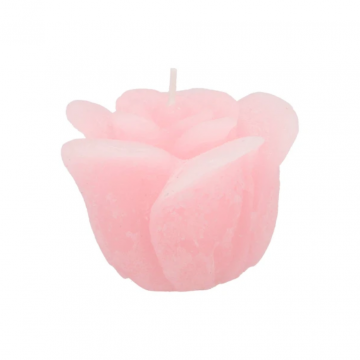 Candle Roos White Pink 8 x 7 cm