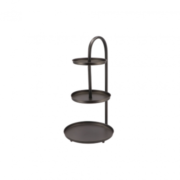 Tosca Etagere Zwart Laag 44 cm