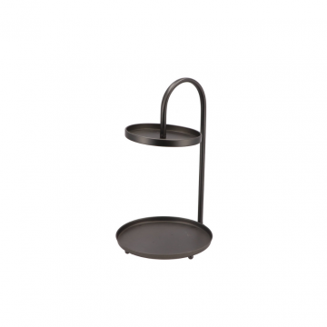 Tosca Etagere Zwart Laag 39 cm