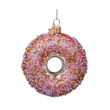 Vondels Kersthanger donut met decoratie