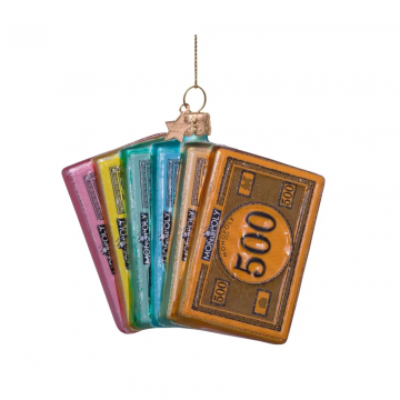 Vondels Kersthanger Monopoly geld