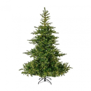 Everlands kunstkerstboom Grandis fir groen met verlichting 240x162cm