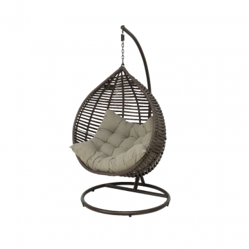 Hangstoel Amadora Wicker Donkerbruin