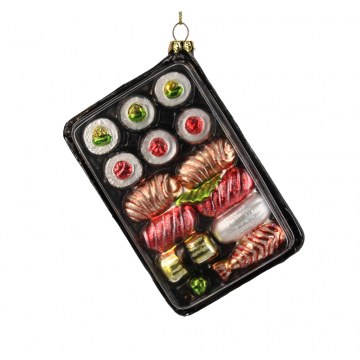 Kersthanger Sushi Box Glas Mix