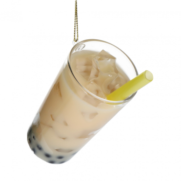 Kersthanger Bubbletea Glas Ivoor