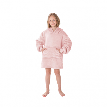 Junior Oversized Hoodie Pink Dogwood