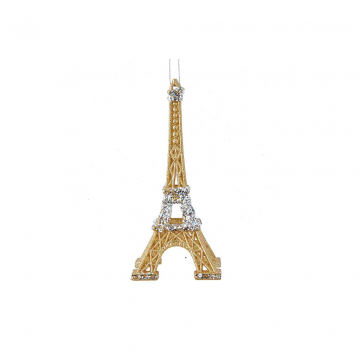 Kurt Adler kersthanger Gold, Silver Eiffel Tower