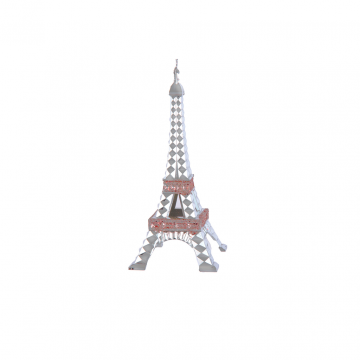 Kurt Adler kersthanger Chrome Eiffel Tower