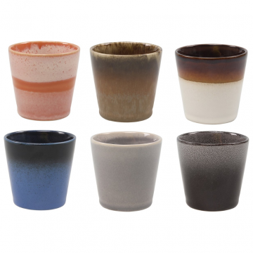 Koffiemok Earth Ø7,5cm 200ml 6 stuks