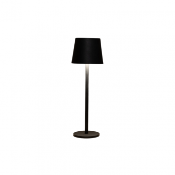Draadloze Tafellamp Mat Zwart 9 x 27.5 LED Warm Wit Dimbaar