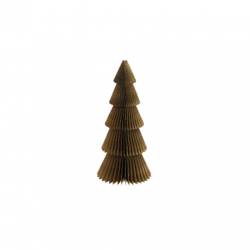 Papieren Kerstboom H 30 cm Goud