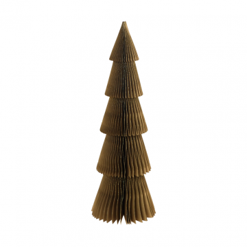 Papieren Kerstboom H 60 cm Goud