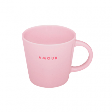 Vondels Ceramic Cappuccino Cup Amour Soft Pink 250ml
