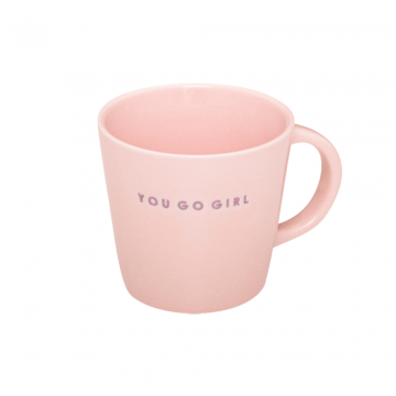 Vondels Ceramic Cappuccino Cup You Go Girl Ecru 250ml