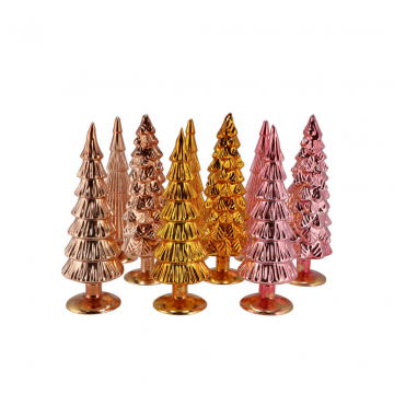 Twinkle Earthy Terra Glass Tree Metallic Ass 9x25cm